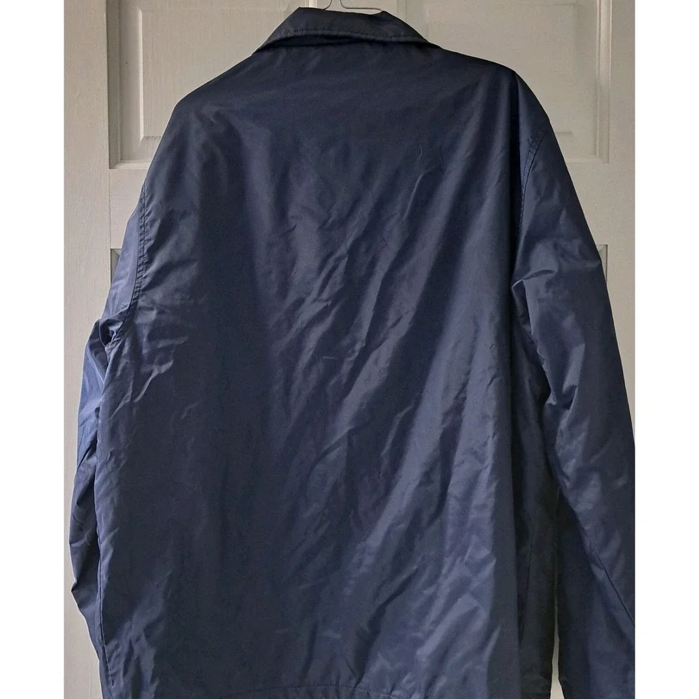 Polo Ralph Lauren Men's XL Windbreaker Jacket Navy‎ Blue Striped Sleeved